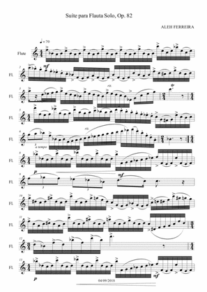 Suite for Flute Solo, Op 82