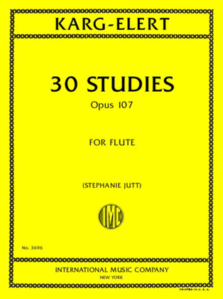 Book cover for 30 Studies, Opus 107