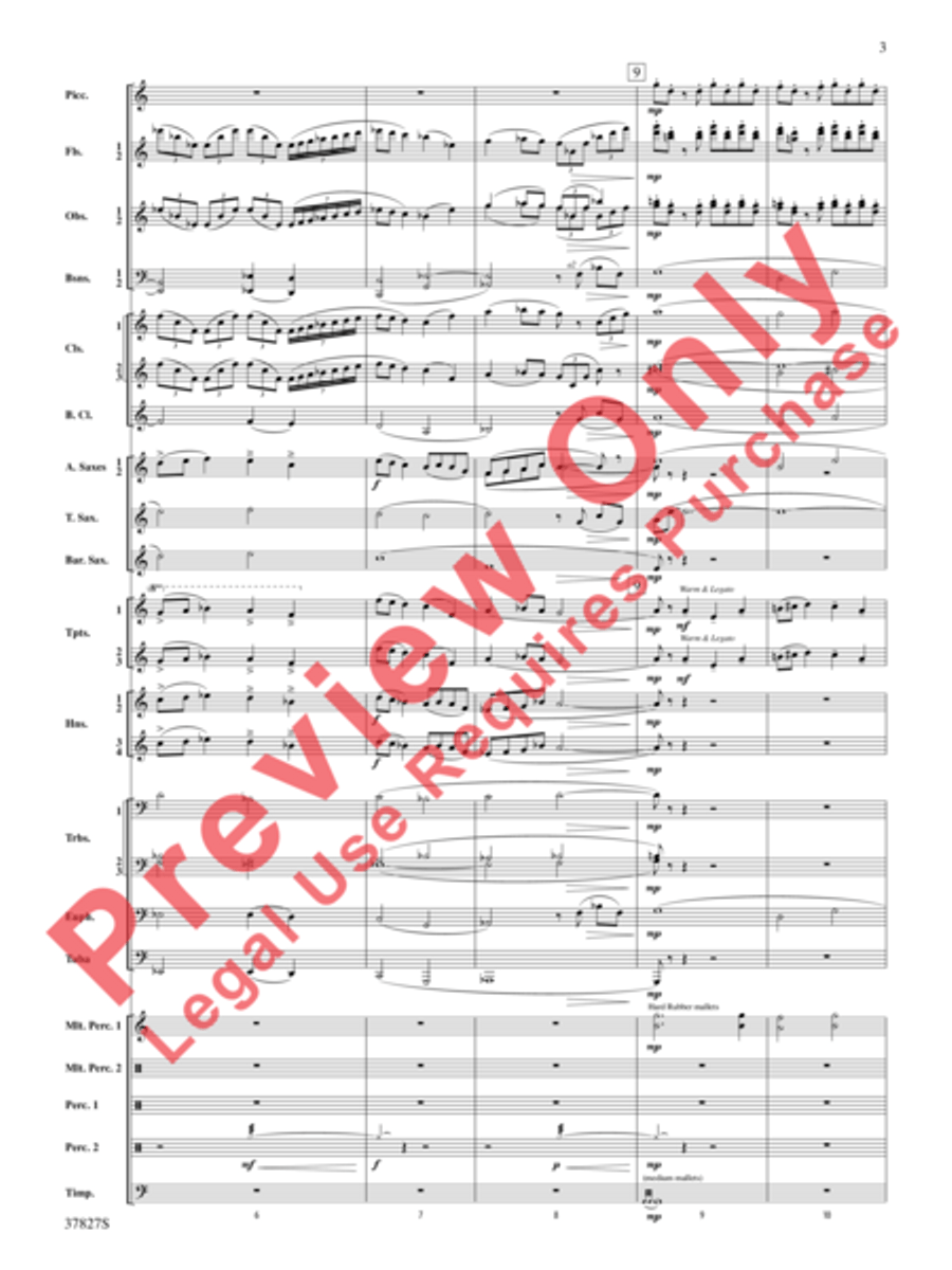The Winged Stallion Concert Band scores gallery preview page 4