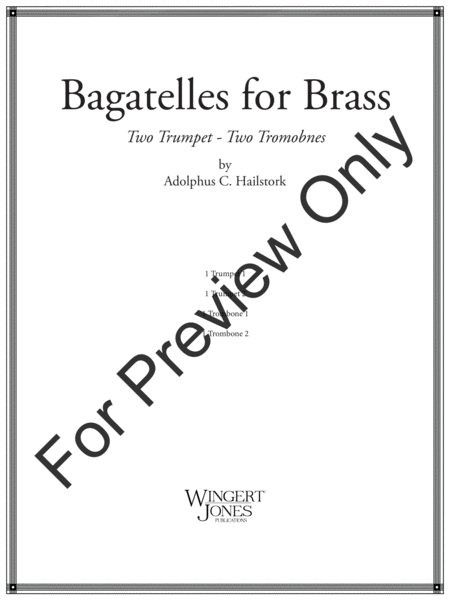 Bagatelles For Brass