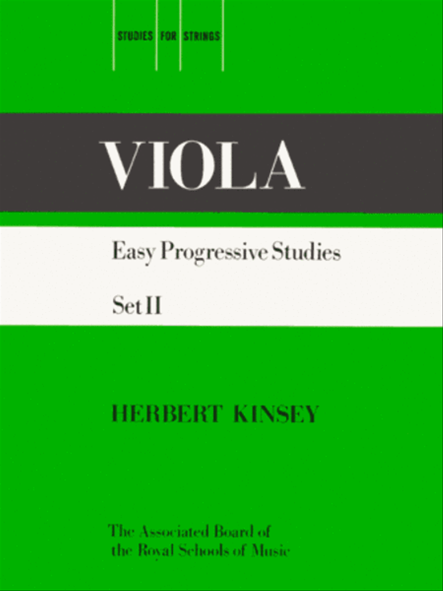 Easy Progressive Studies, Set II Viola scores gallery preview page 1