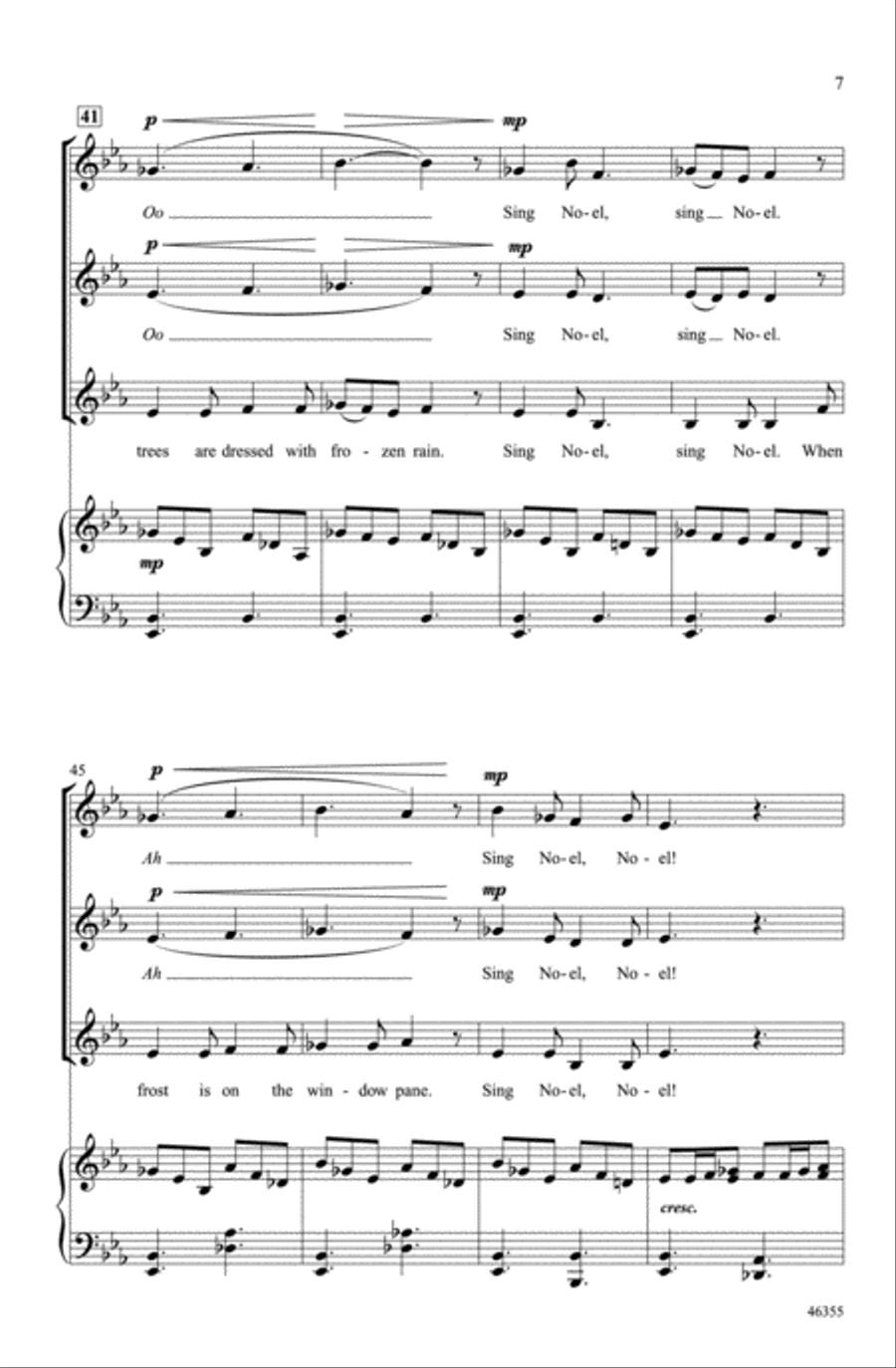 A Winter Noel Choir scores gallery preview page 6