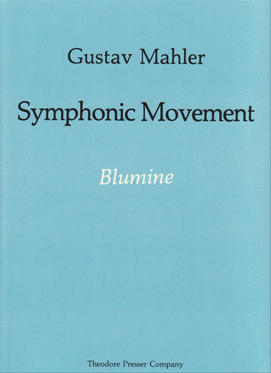 Symphonic Movement: Blumine Orchestra scores gallery preview page 1