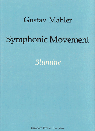 Book cover for Symphonic Movement: Blumine