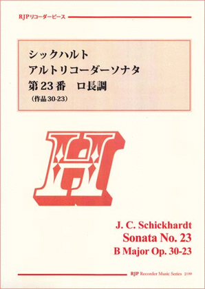 Book cover for Sonata B Major, Op. 30-23