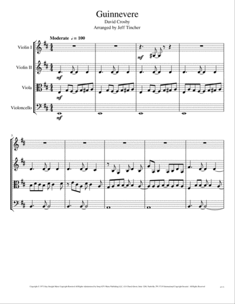 Guinnevere String Quartet scores gallery preview page 2