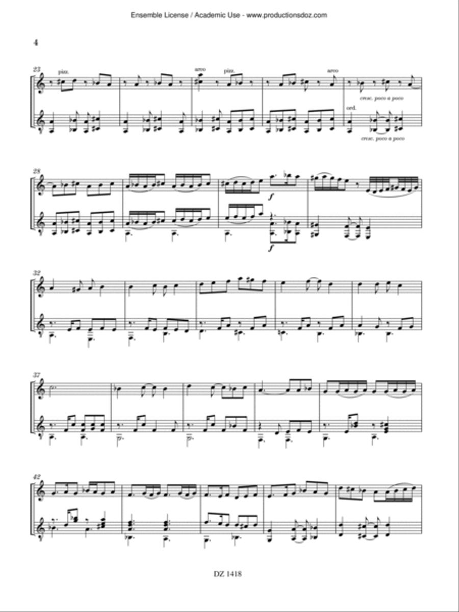 Introduction et Danse Introduction et Danse Violin scores gallery preview page 4