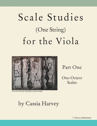 Book cover for Scale Studies (One String) for the Viola, Part One, One-Octave Scales