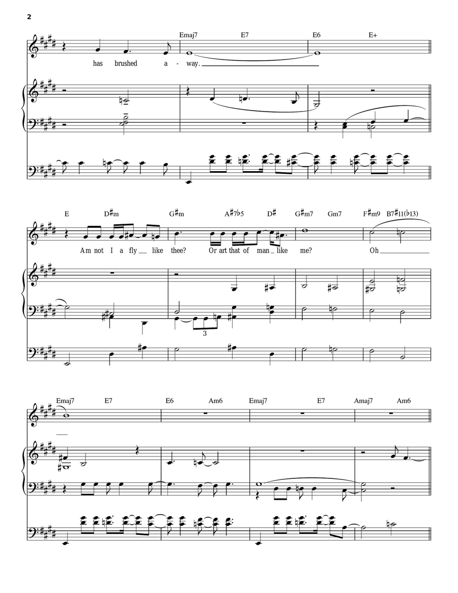 Little Fly Piano, Vocal scores gallery preview page 2