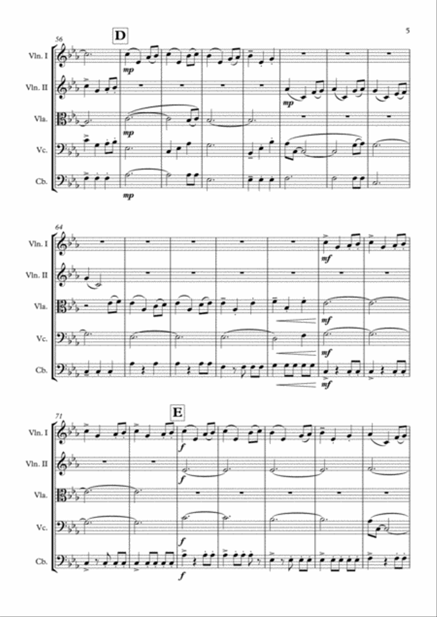 Game Of Thrones String Quintet scores gallery preview page 6