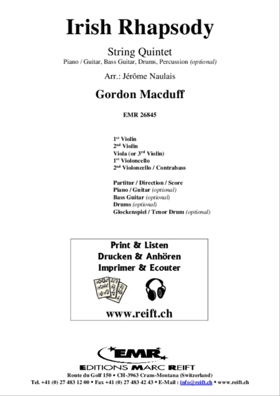 Irish Rhapsody String Quintet scores gallery preview page 2