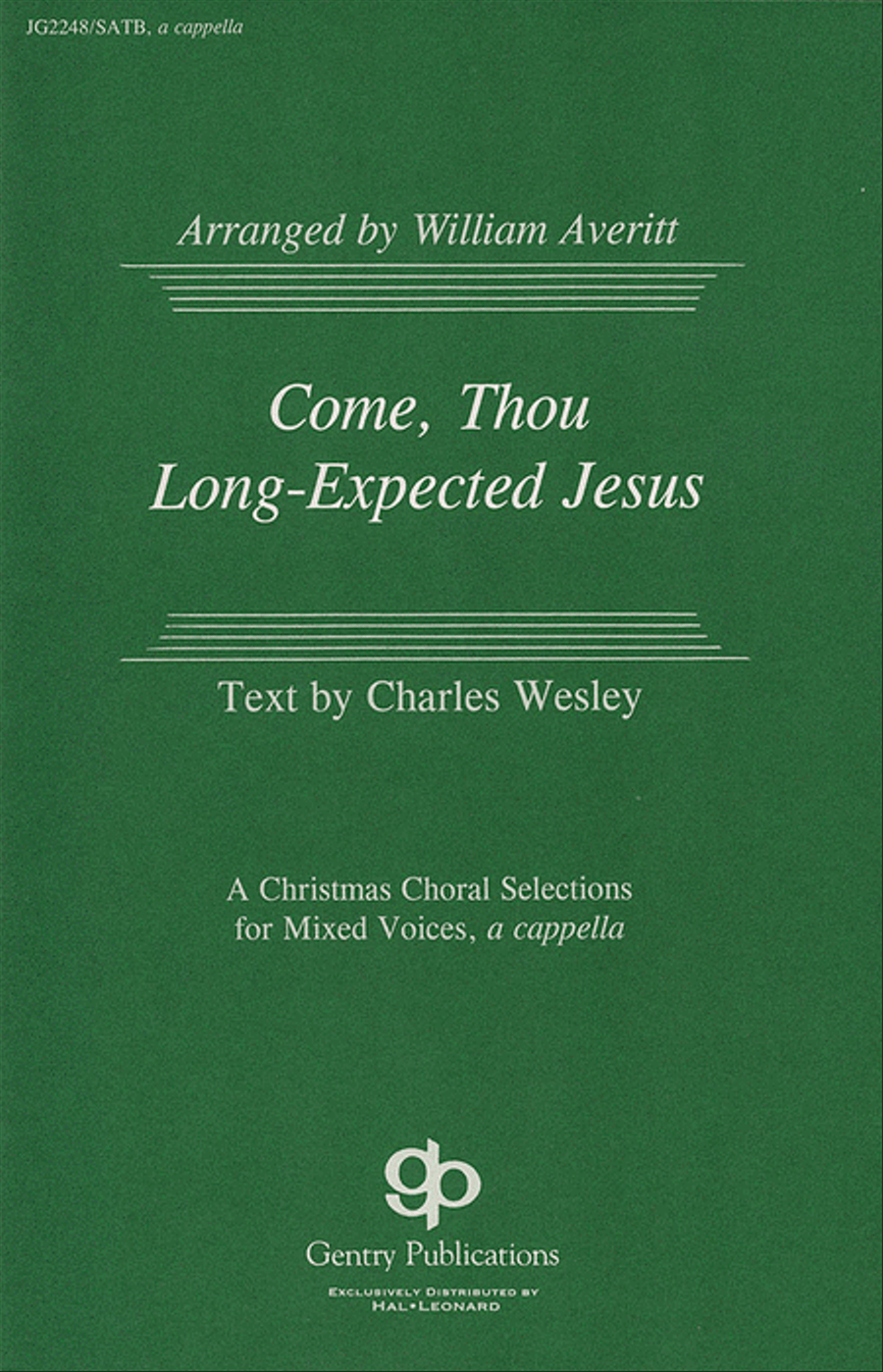 Come, Thou Long-Expected Jesus 4-Part scores gallery preview page 1