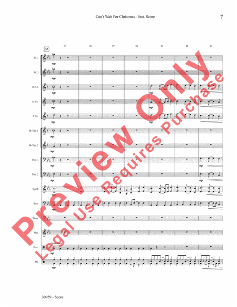 Can't Wait for Christmas Choir scores gallery preview page 8