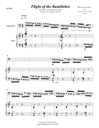 Book cover for Korsakov: Flight of the Bumblebee for Euphonium & Piano