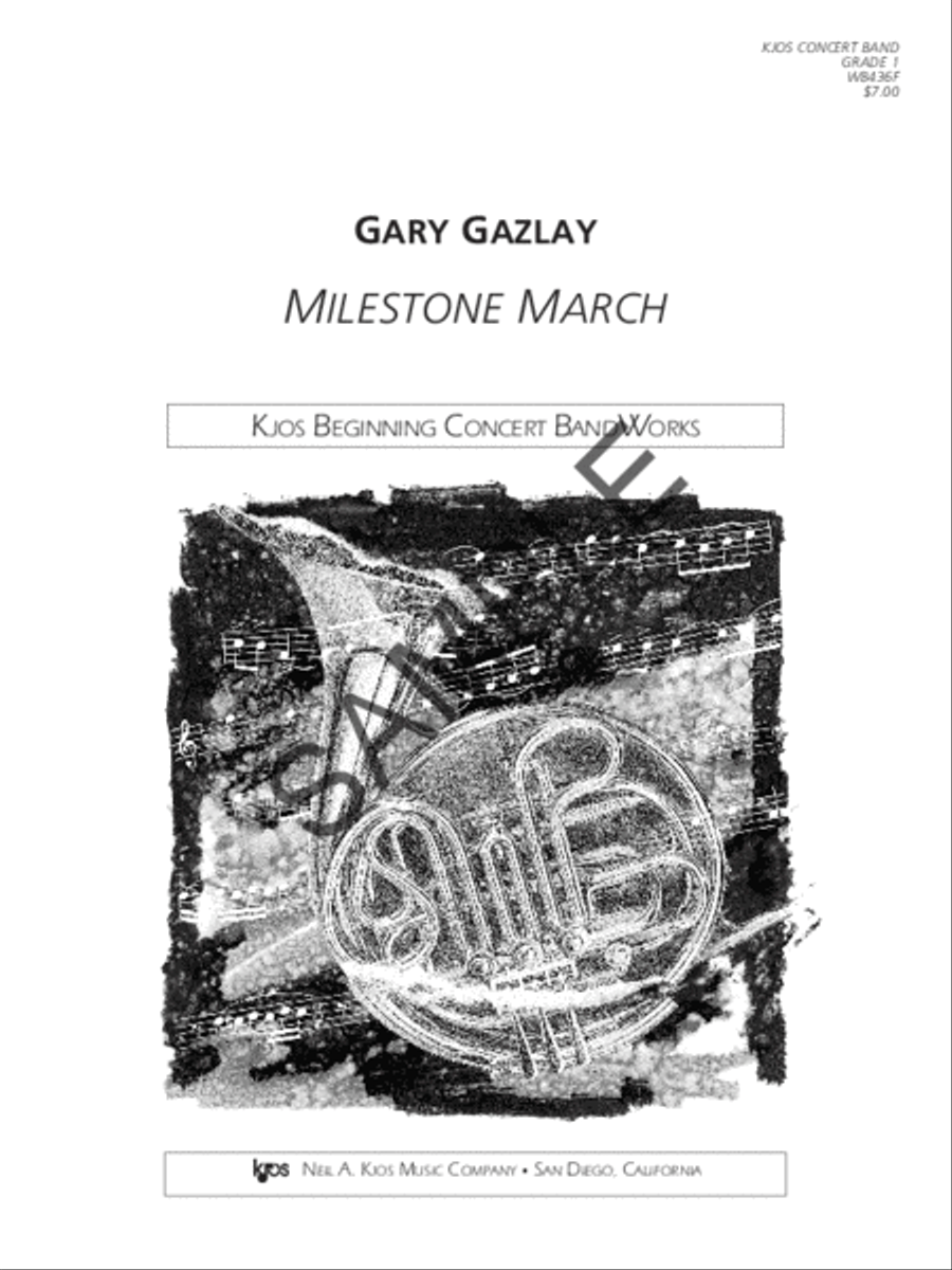 Milestone March - Score Concert Band scores gallery preview page 2