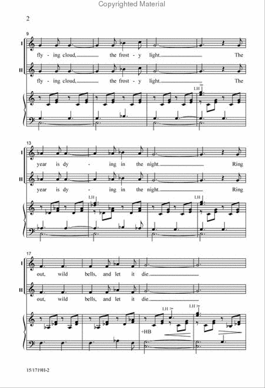 Ring Out, Wild Bells 2-Part scores gallery preview page 3