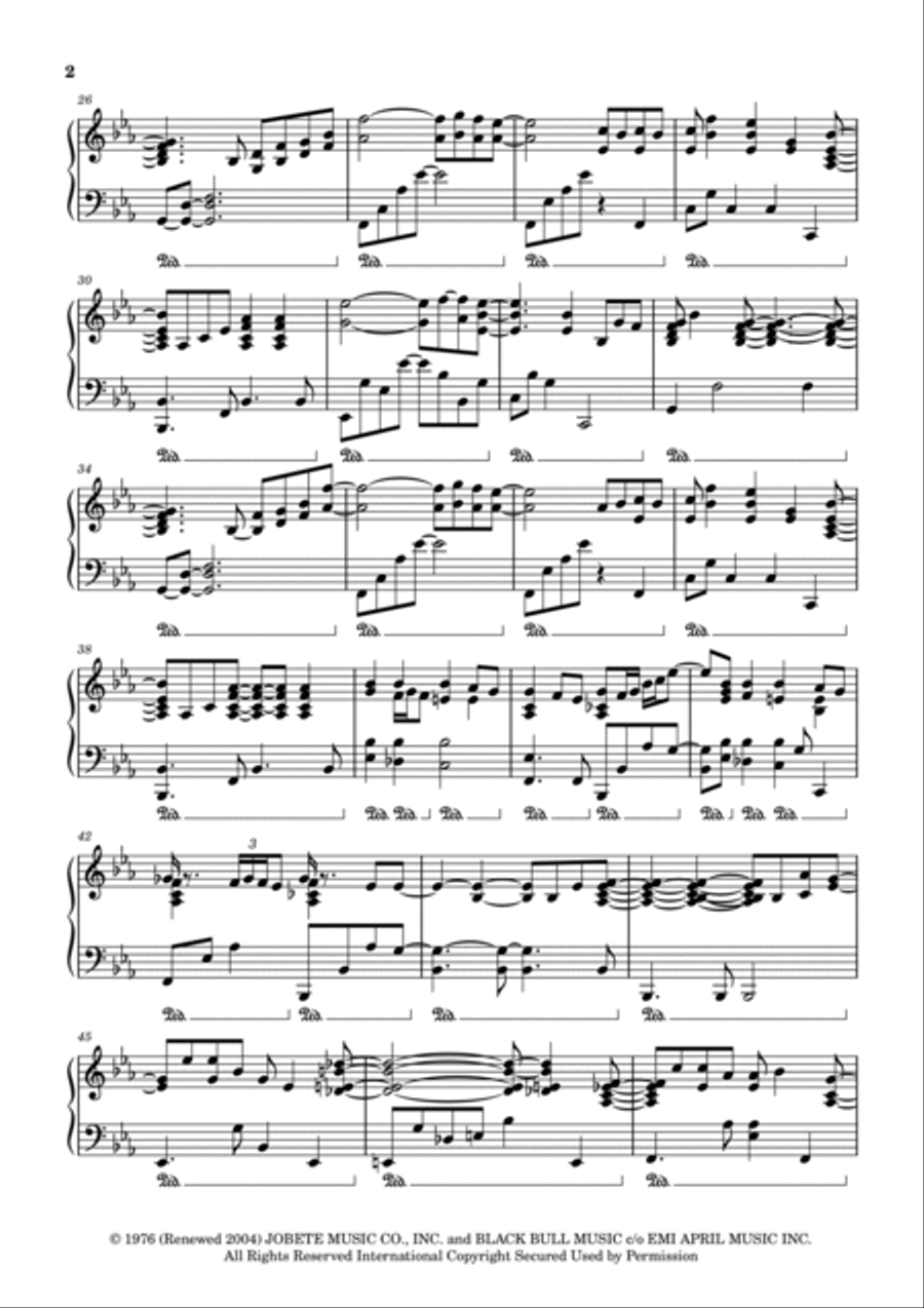 Love's In Need Of Love Today Piano Solo scores gallery preview page 2
