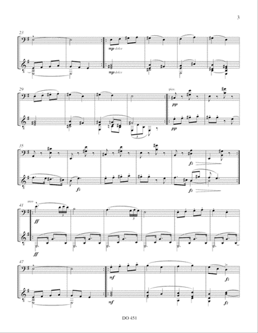 Humoresques op. 101, nos 1, 7, 8 (cello / guit.) Cello scores gallery preview page 3