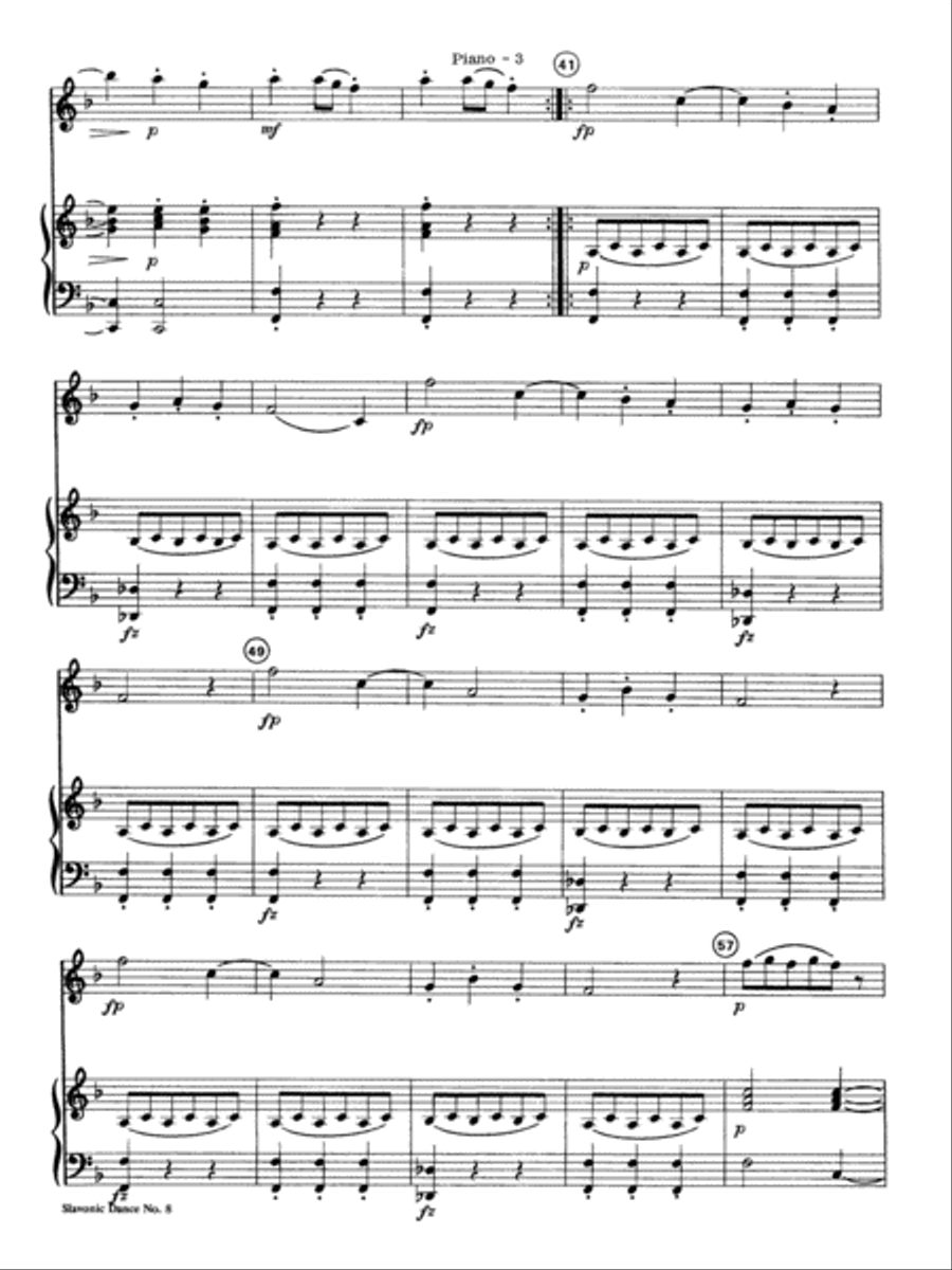 Slavonic Dance No. 8: Piano Accompaniment Full Orchestra scores gallery preview page 3