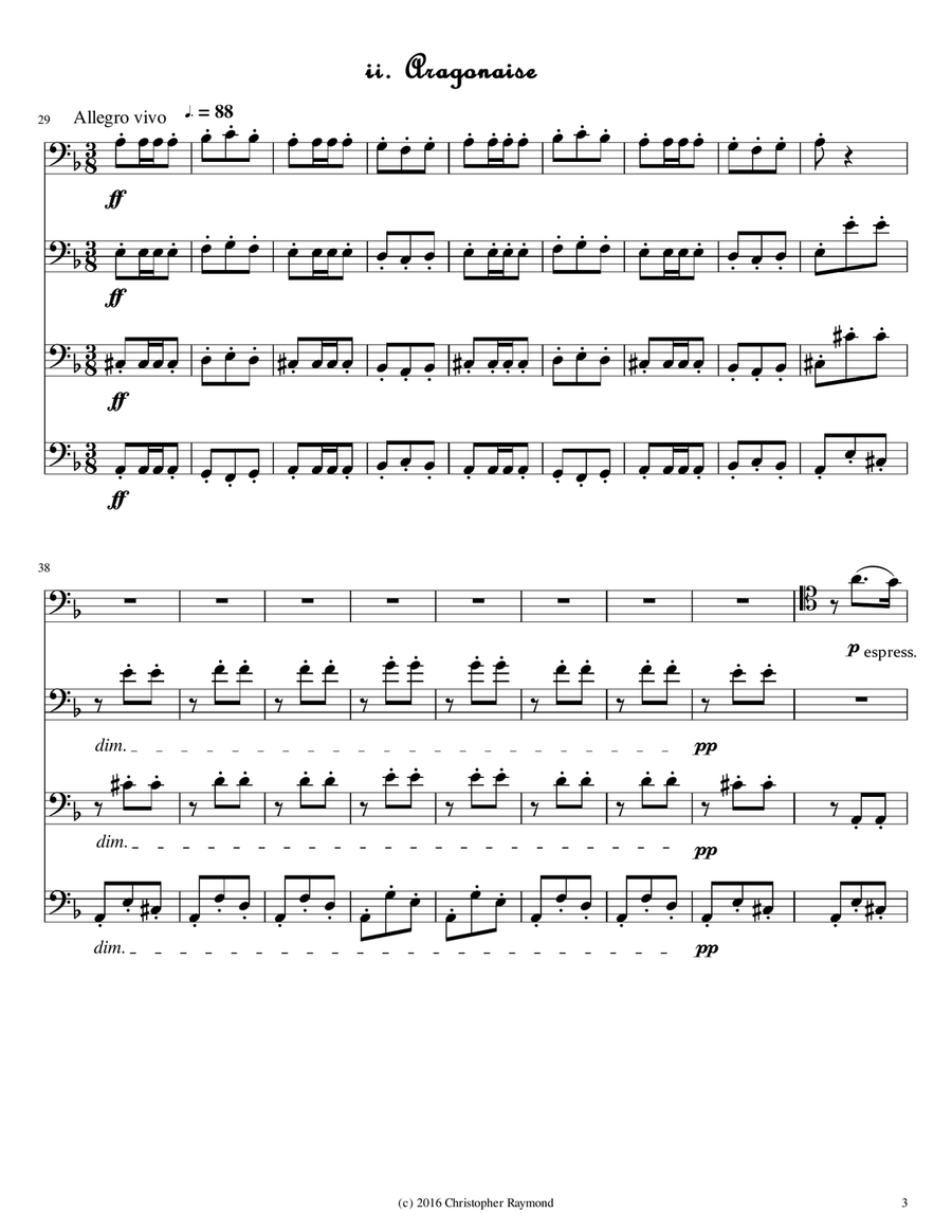 Carmen Suite - for bassoon quartet Woodwind Quartet scores gallery preview page 6