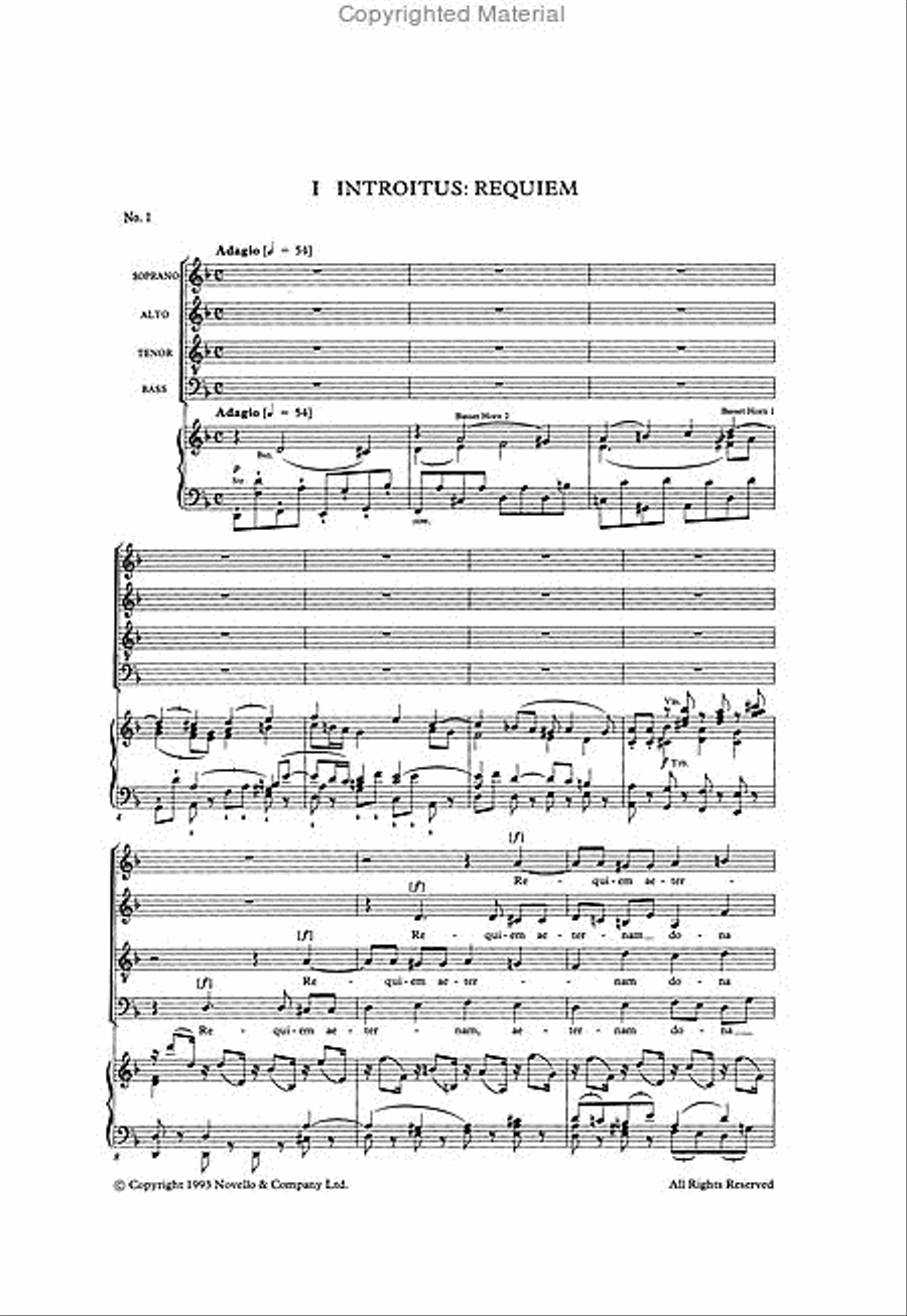 Requiem K.626 Requiem K.626 4-Part scores gallery preview page 2