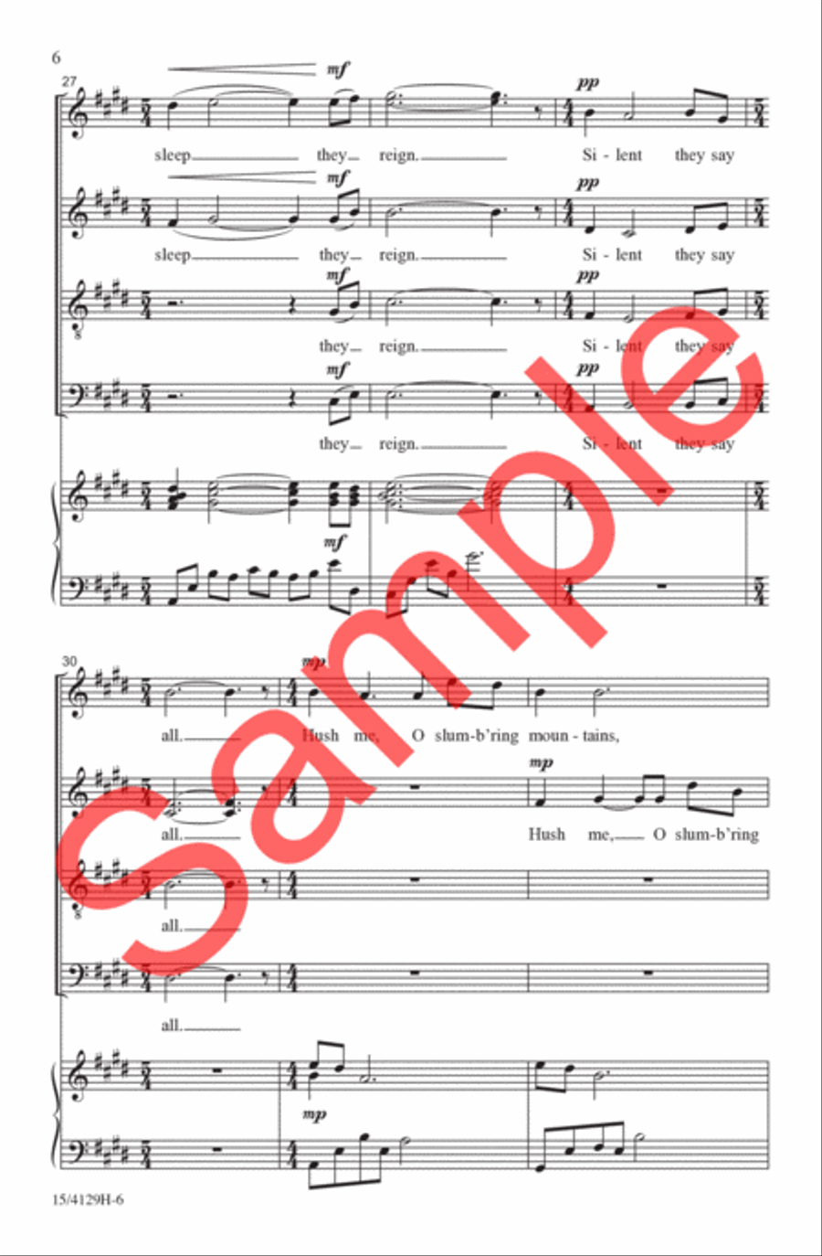 The Blue Ridge Choir - Sheet Music page 6