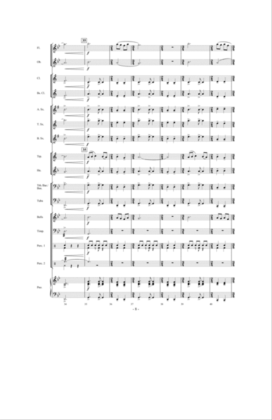 Time Traveler Concert Band scores gallery preview page 7