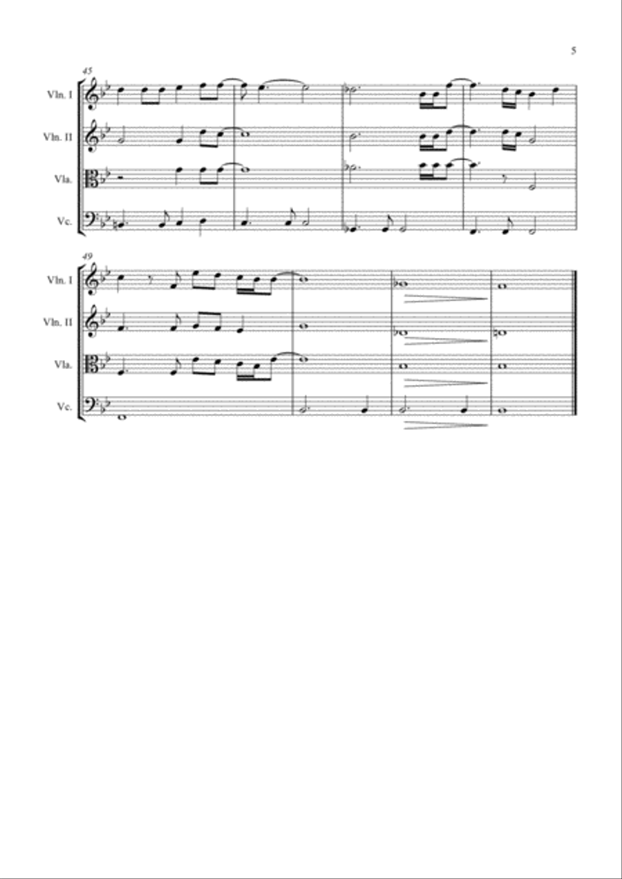 Circle Of Life Circle Of Life String Quartet scores gallery preview page 5