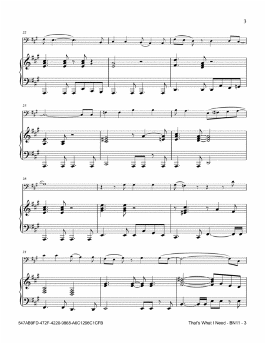 That's What I Need That's What I Need Bassoon scores gallery preview page 3