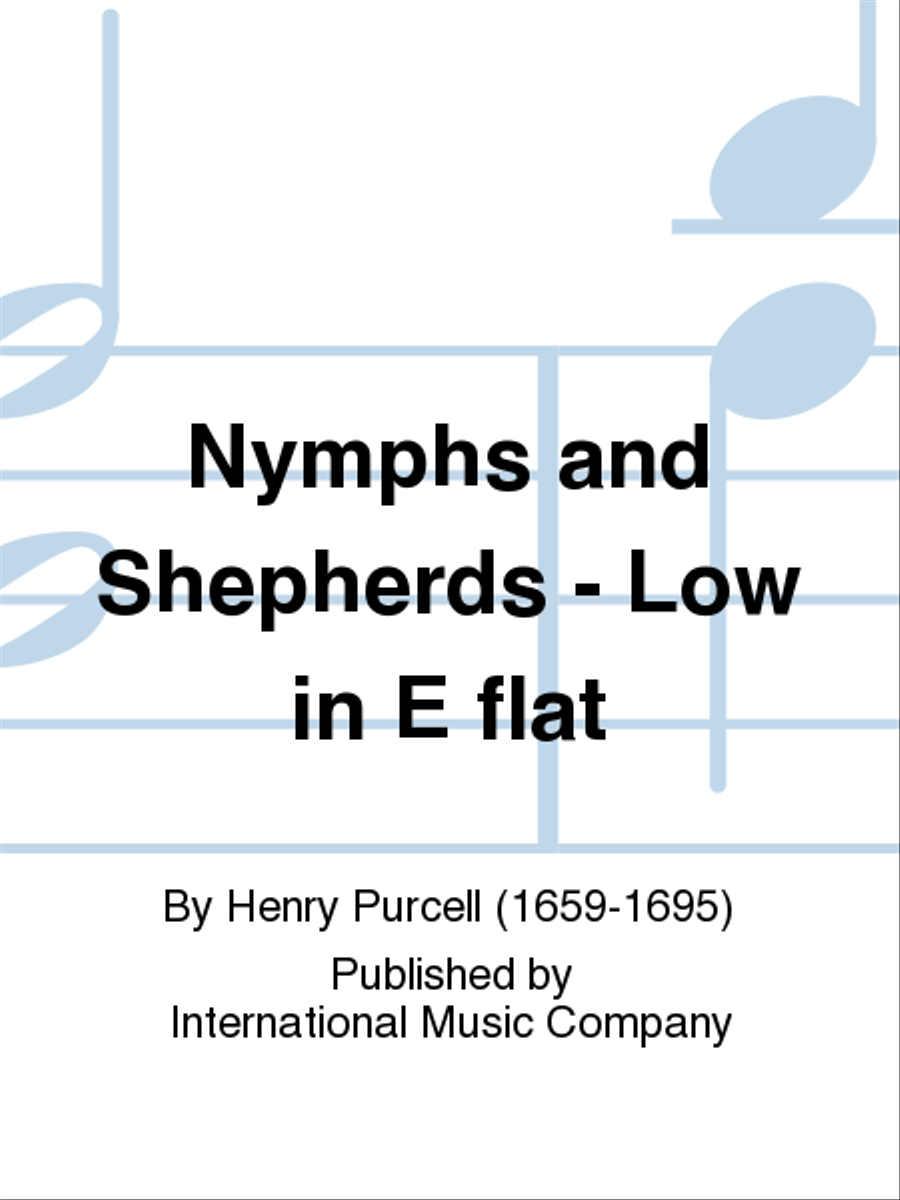 Nymphs And Shepherds: - Low In E Flat Low Voice scores gallery preview page 1