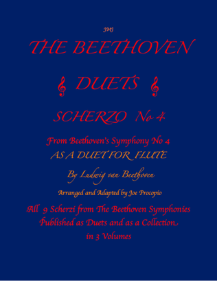 The Beethoven Duets For Flute Scherzo No. 4