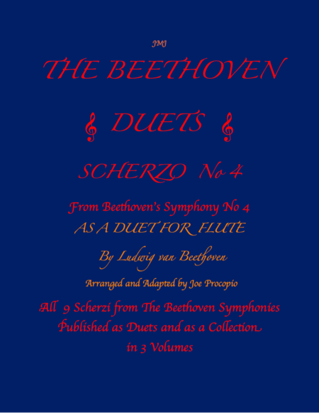 The Beethoven Duets For Flute Scherzo No. 4 image number null
