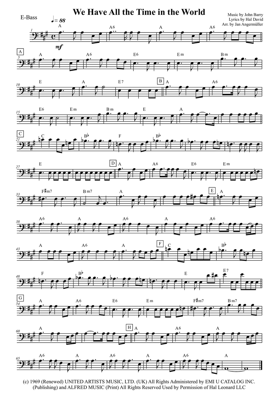 We Have All The Time In The World Jazz Ensemble scores gallery preview page 3