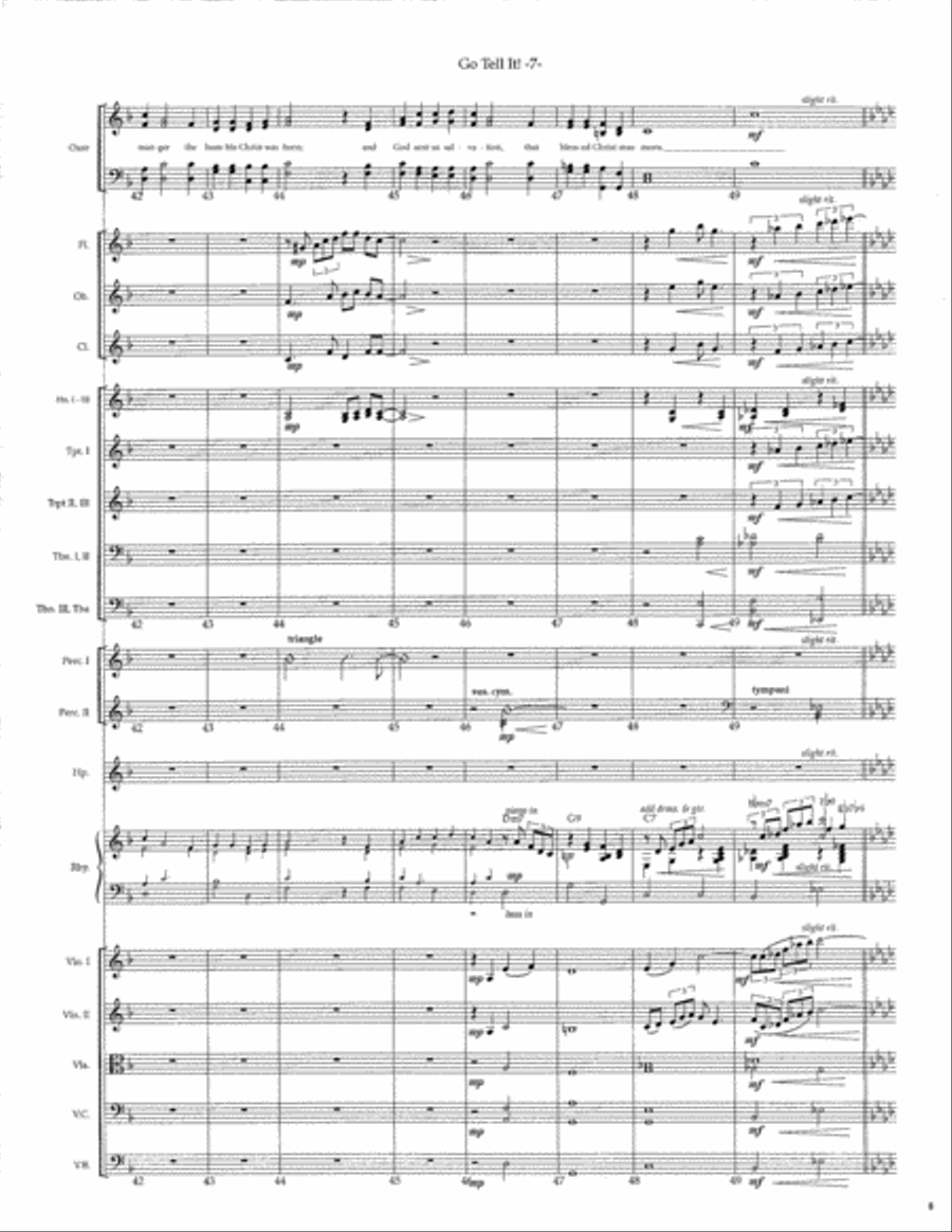 Go Tell It! SSATB scores gallery preview page 9