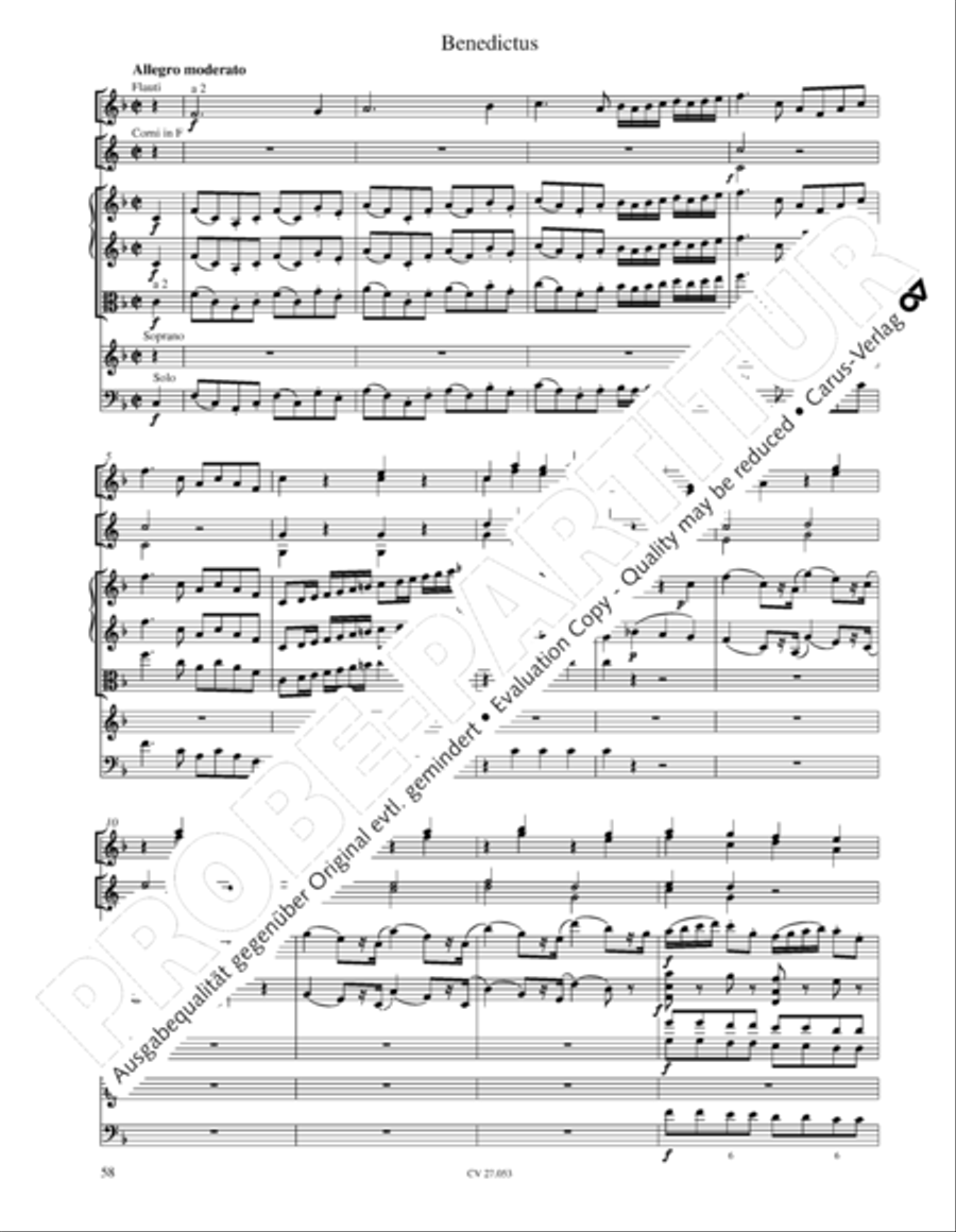 Creation Mass in A-major after Joseph Haydn (Schopfungsmesse in A nach Joseph Haydn) 4-Part scores gallery preview page 59