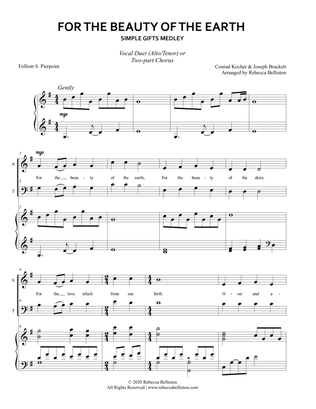 For the Beauty of the Earth/Simple Gifts (Alto/Tenor Duet)