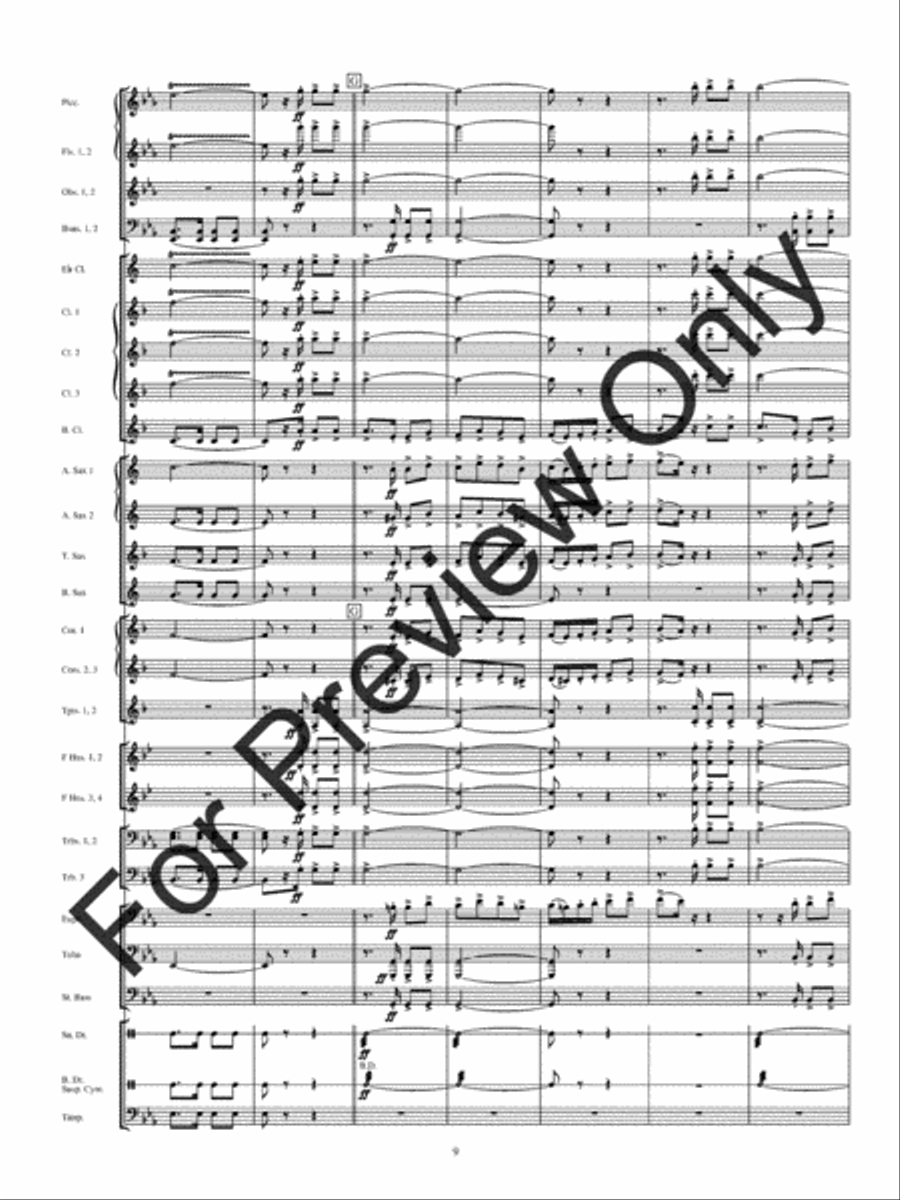 Inglesina The Little English Girl (Score) Concert Band scores gallery preview page 12