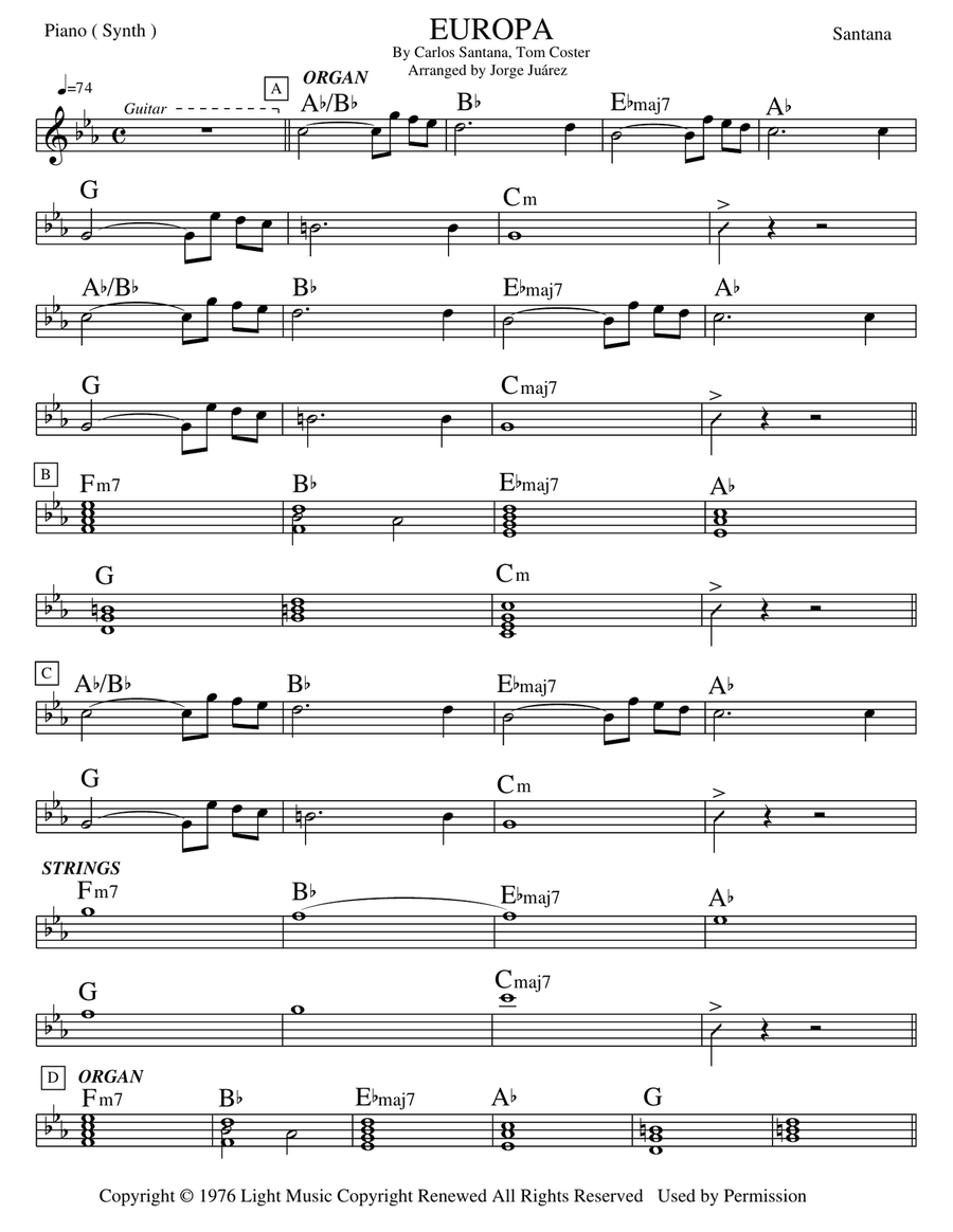 Europa Small Ensemble scores gallery preview page 1