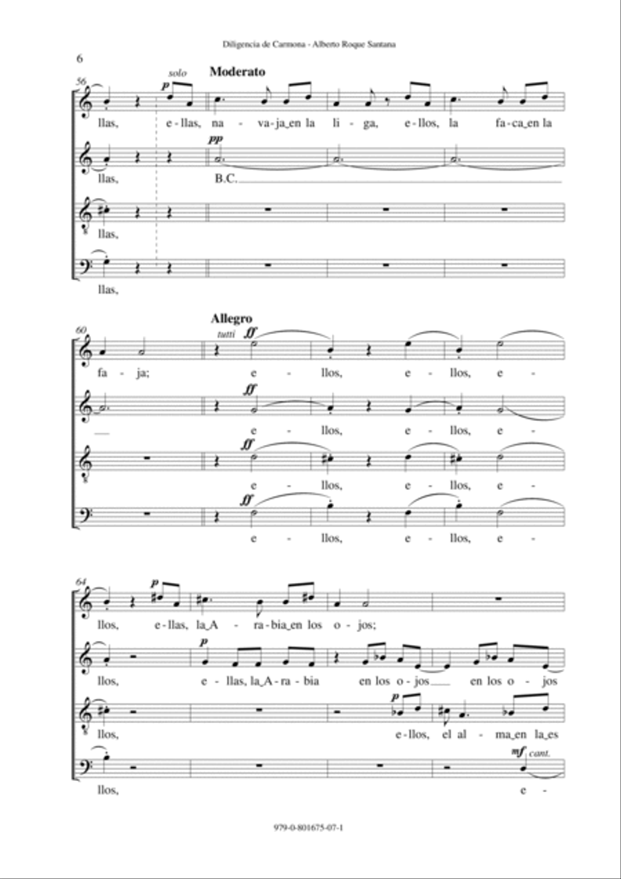 Diligencia de Carmona 4-Part scores gallery preview page 6