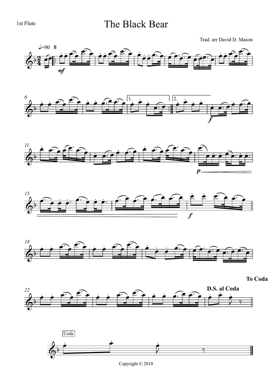 The Black Bear Small Ensemble scores gallery preview page 4