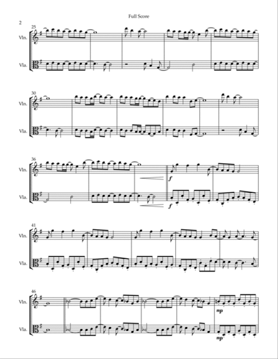 Closing Time String Duet scores gallery preview page 2