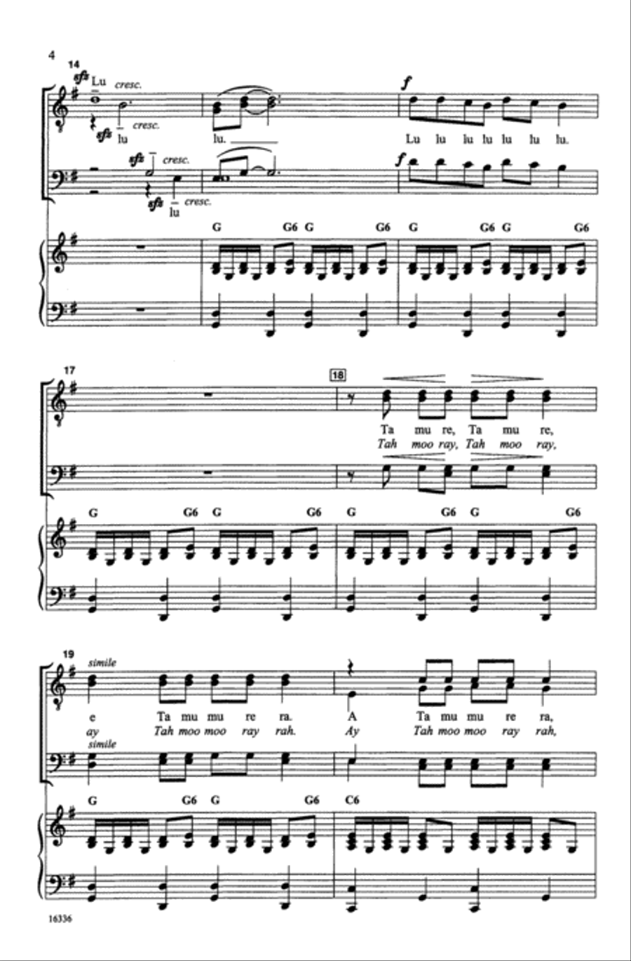 Tahiti Choir scores gallery preview page 3