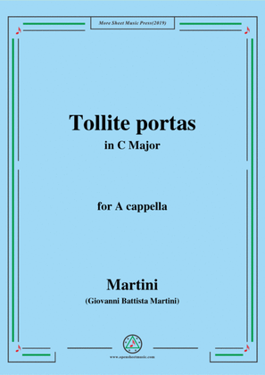 Martini-Tollite portas,in C Major,for A cappella