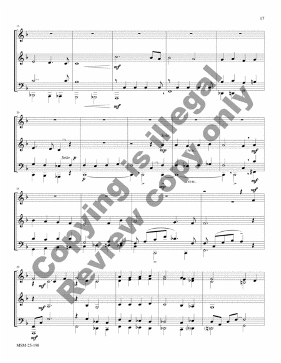 Christmas Jazz for Brass Quintet, Set 1 Brass Quintet scores gallery preview page 10