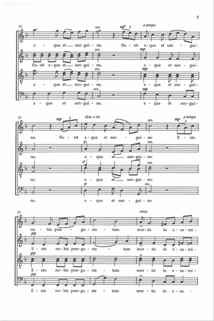 Ave Verum Corpus - SATB 4-Part scores gallery preview page 4