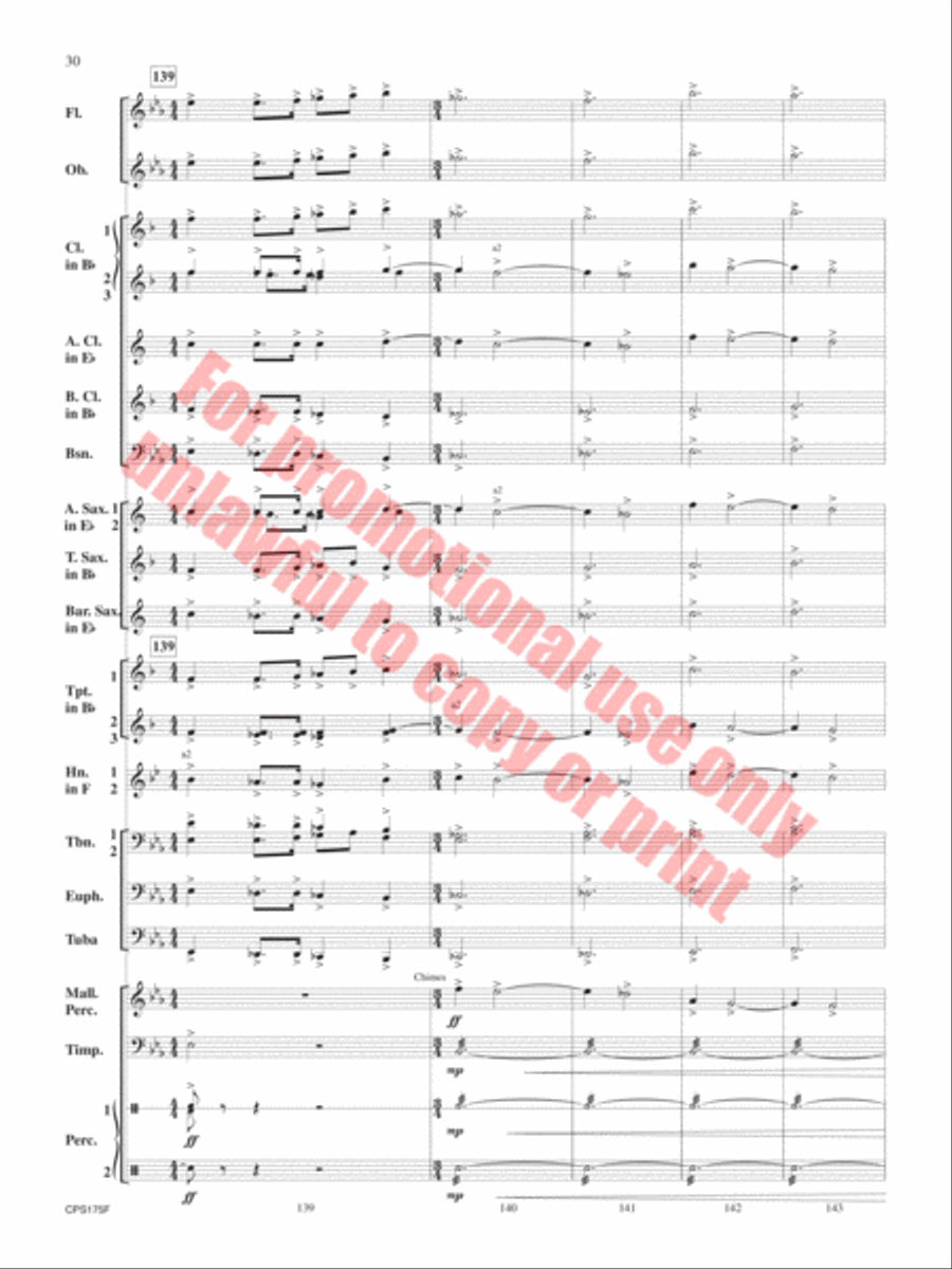 Aberystwyth Variants Aberystwyth Variants Concert Band scores gallery preview page 31