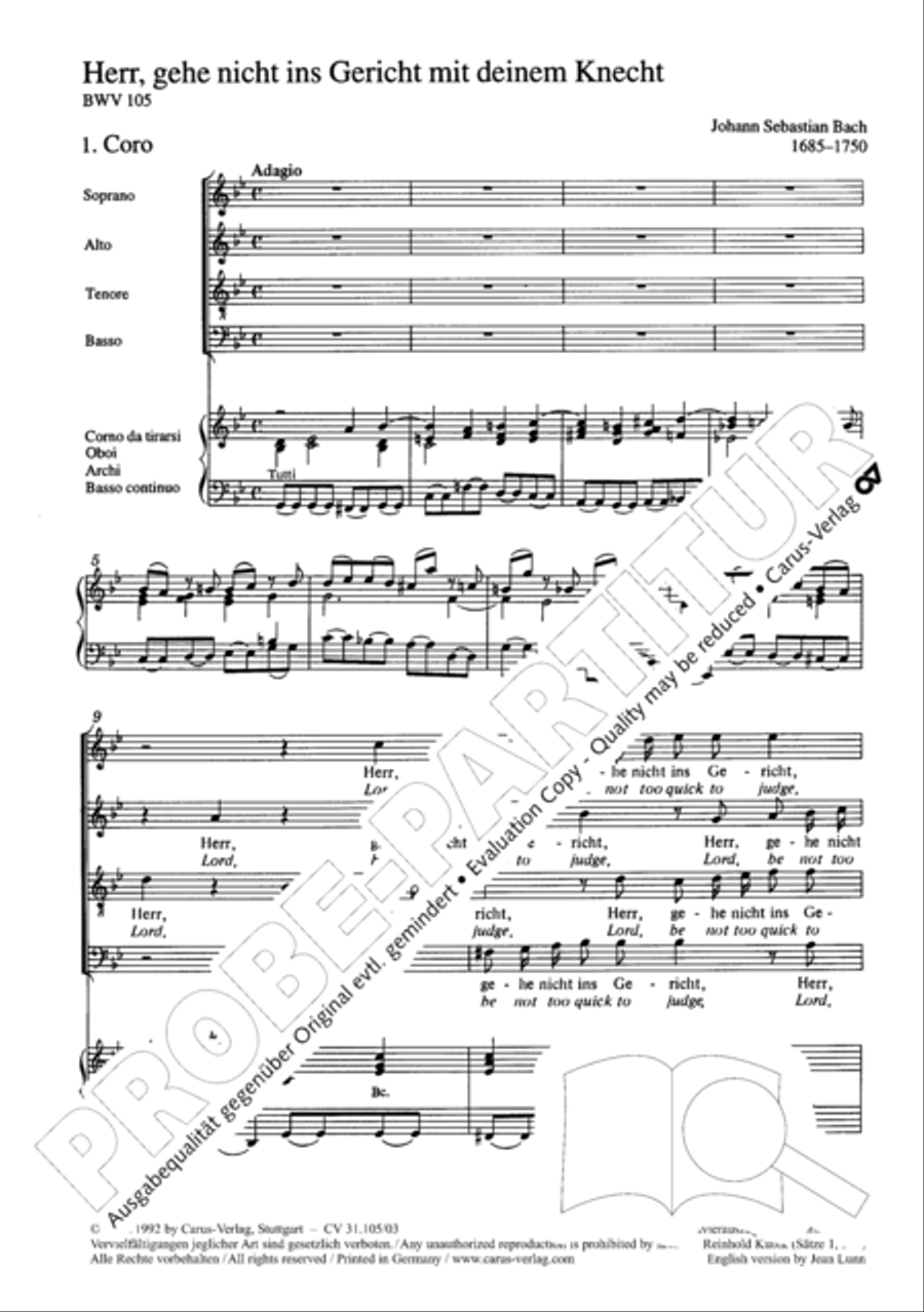 Lord, be not too quick to judge thy servant 4-Part scores gallery preview page 5