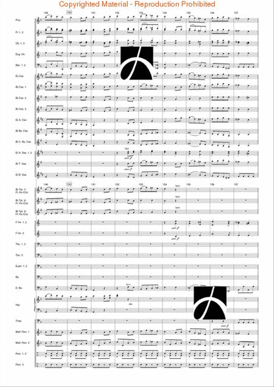 Tanczi Concert Band scores gallery preview page 56