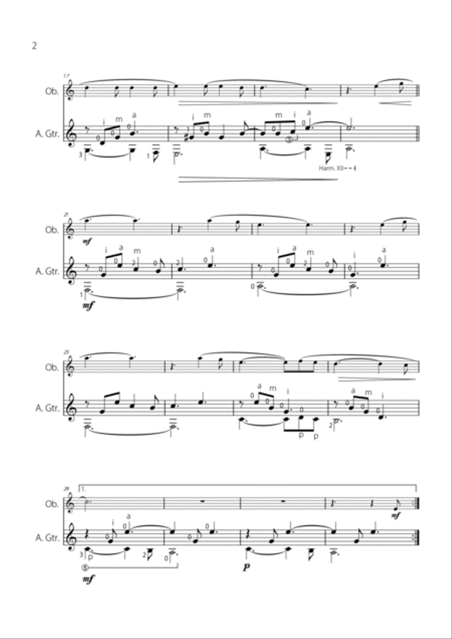 Hallelujah Oboe scores gallery preview page 2