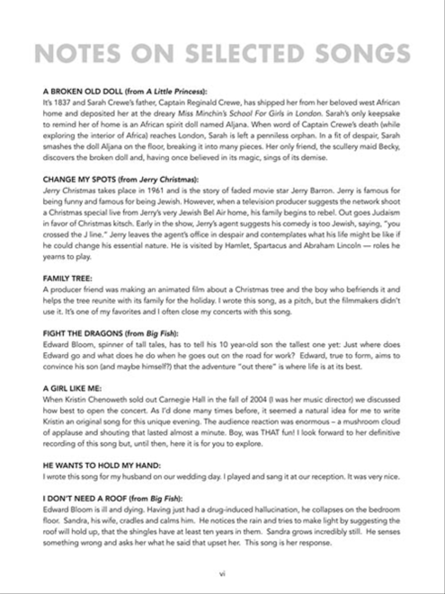 The Andrew Lippa Songbook Piano, Vocal scores gallery preview page 5